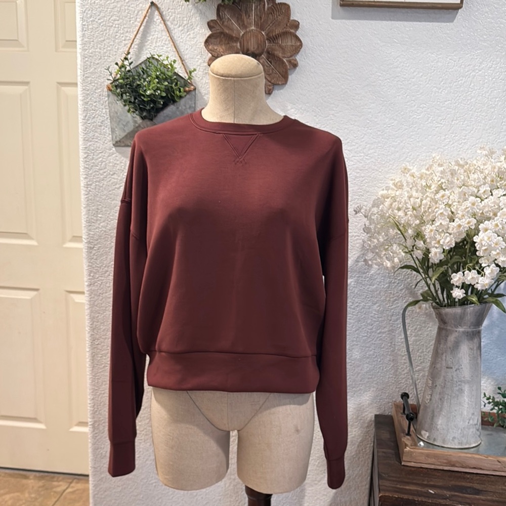 Spanx Crewneck Sweatshirt size M color-spice